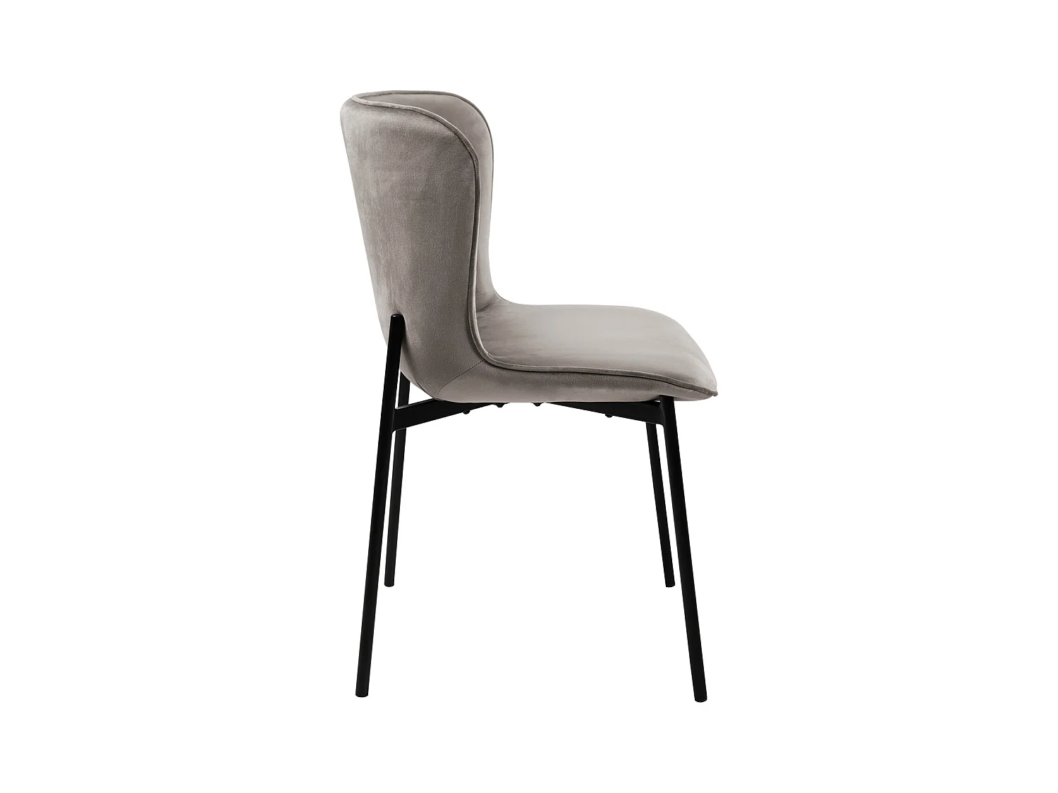 Lot de 2 chaises de salle à manger rembourrées sans accoudoirs