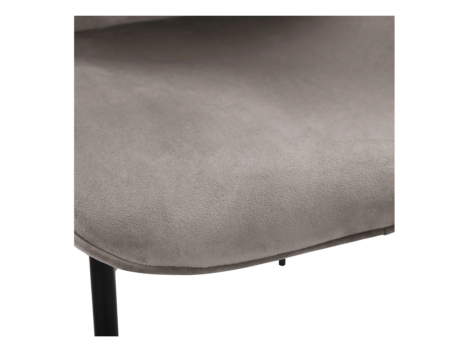 Lot de 2 chaises de salle à manger rembourrées sans accoudoirs