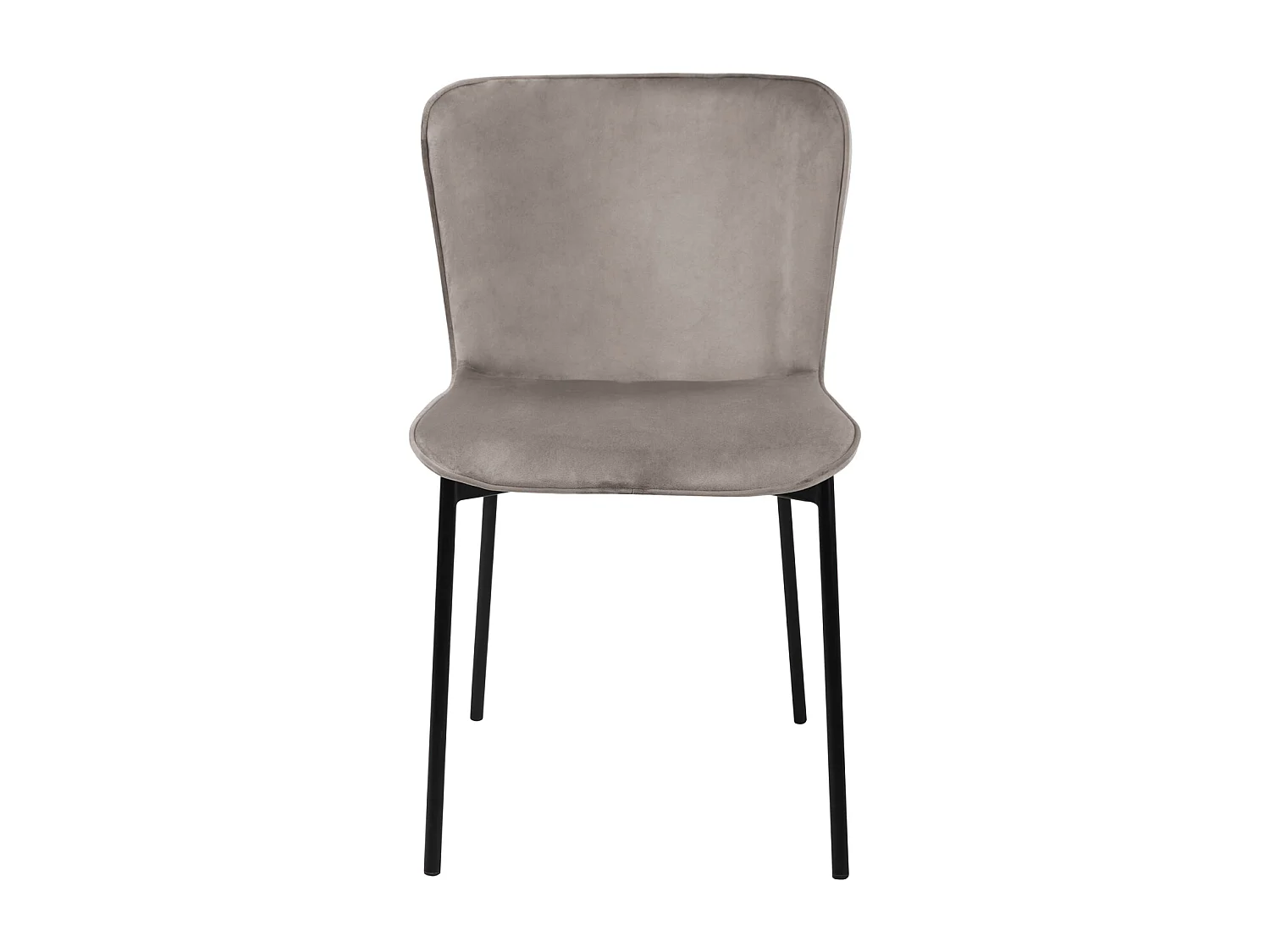 Lot de 2 chaises de salle à manger rembourrées sans accoudoirs