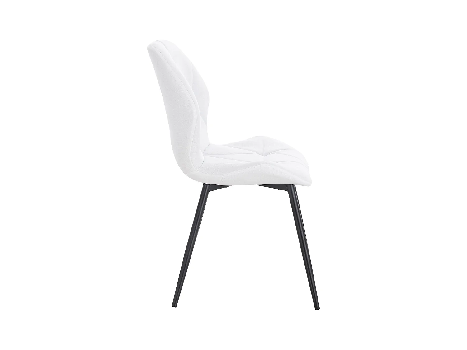 ESSZIMMERSTUHL JAMIE 2er Set Stoff Weiß