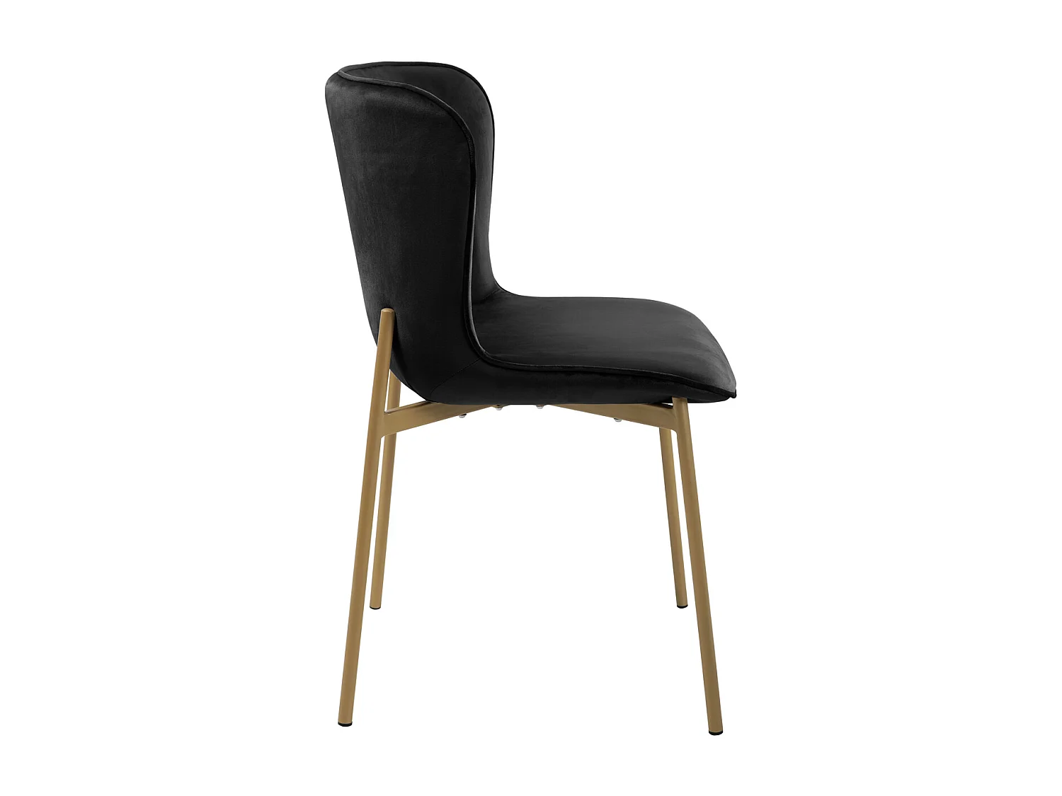 Lot de 2 chaises de salle à manger rembourrées sans accoudoirs