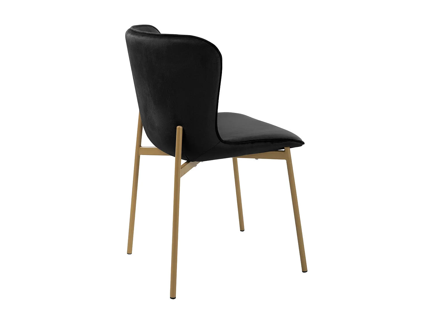 Lot de 2 chaises de salle à manger rembourrées sans accoudoirs