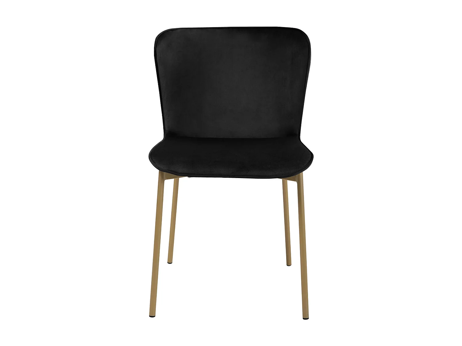 Lot de 2 chaises de salle à manger rembourrées sans accoudoirs