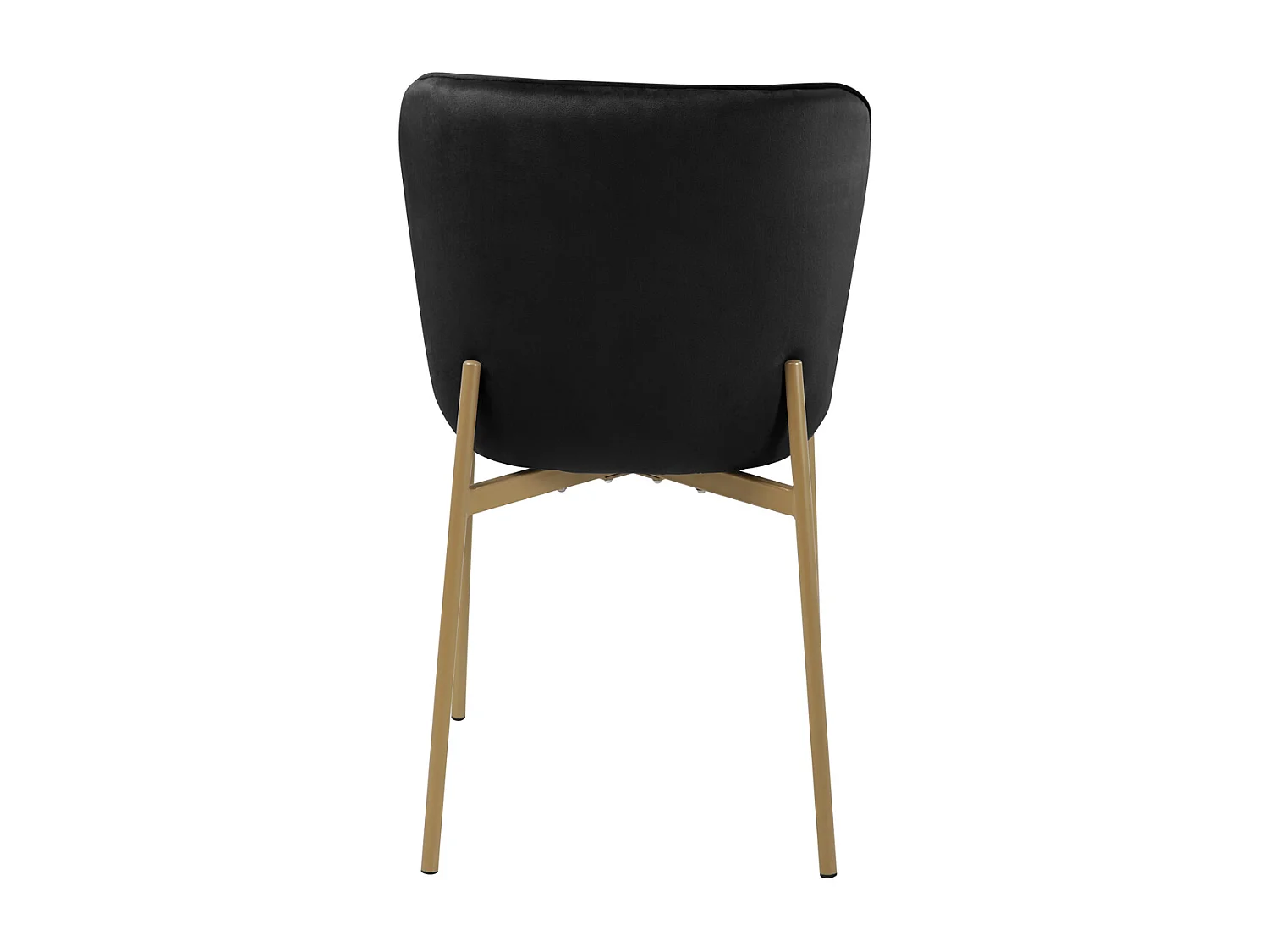 Lot de 2 chaises de salle à manger rembourrées sans accoudoirs