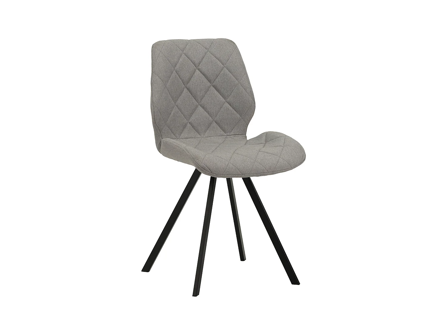 ESSZIMMERSTUHL DIAMOND 2er Set Stoffbezug Hellgrau