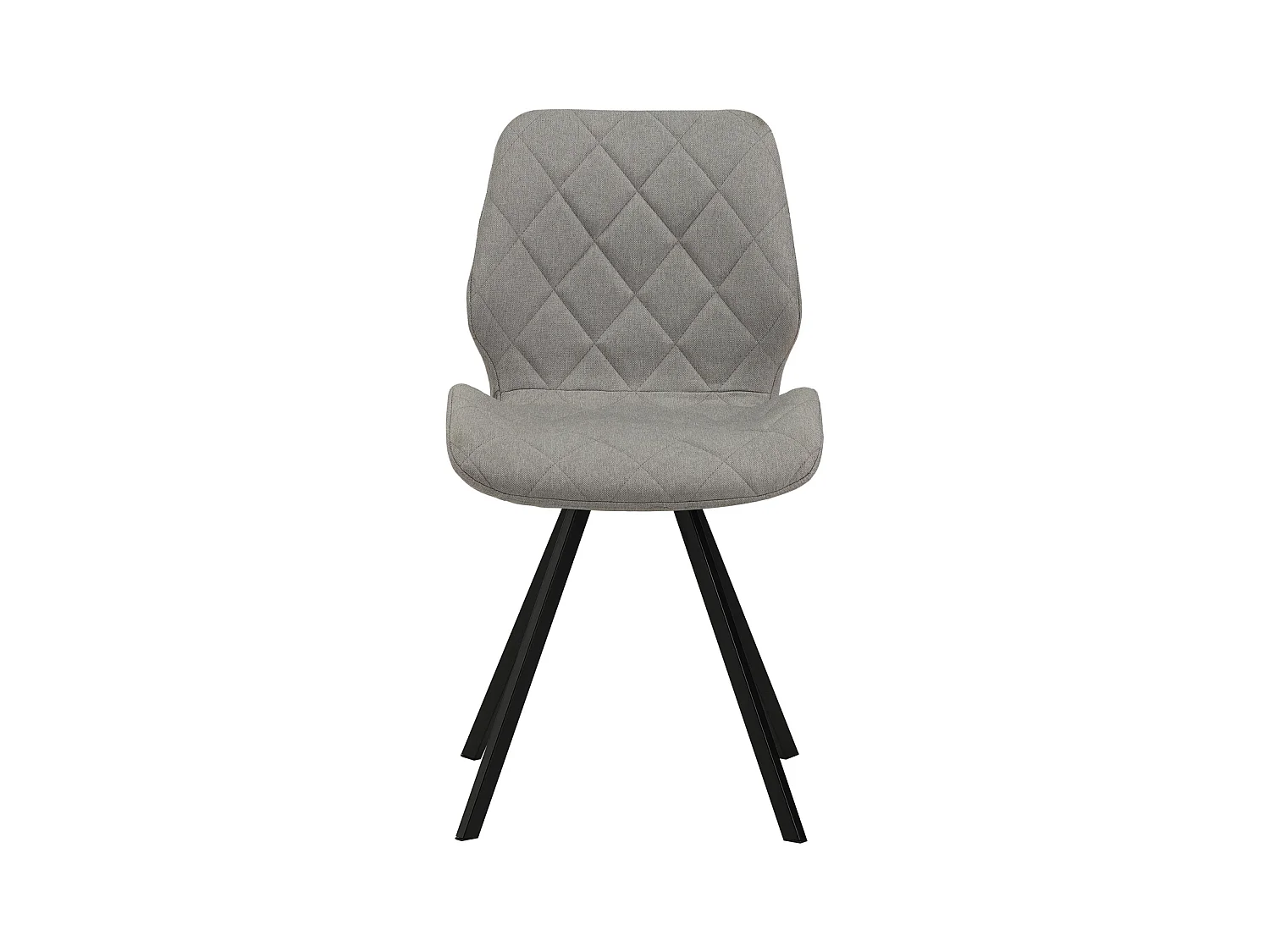 ESSZIMMERSTUHL DIAMOND 2er Set Stoffbezug Hellgrau