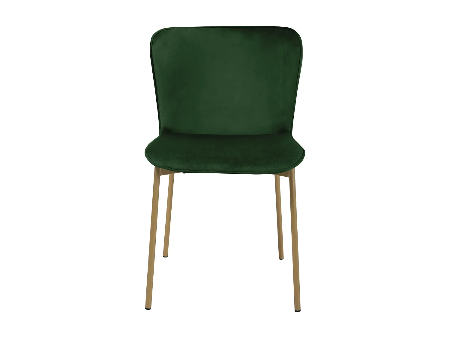 Lot de 2 chaises de salle à manger rembourrées sans accoudoirs