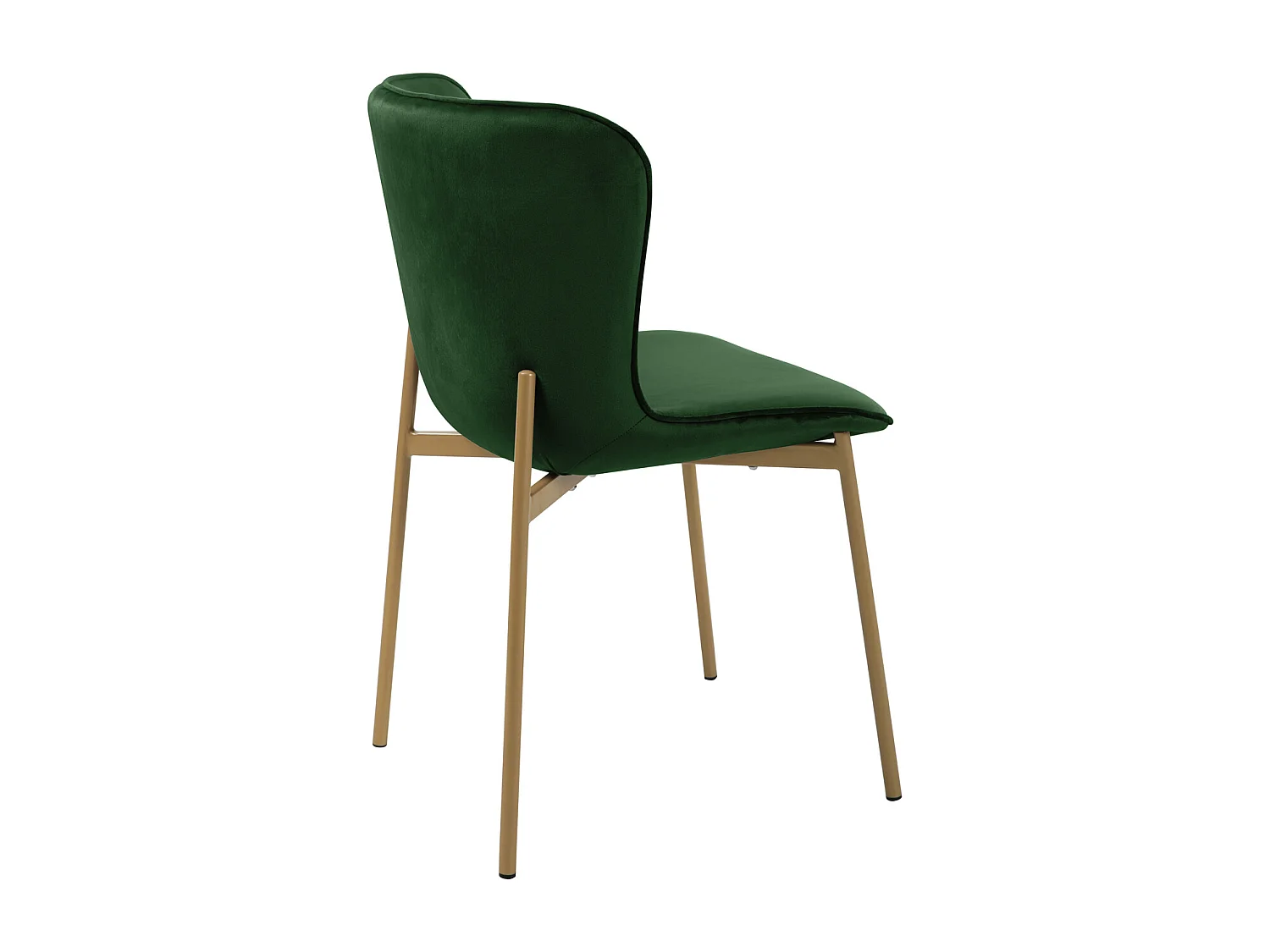 Lot de 2 chaises de salle à manger rembourrées sans accoudoirs