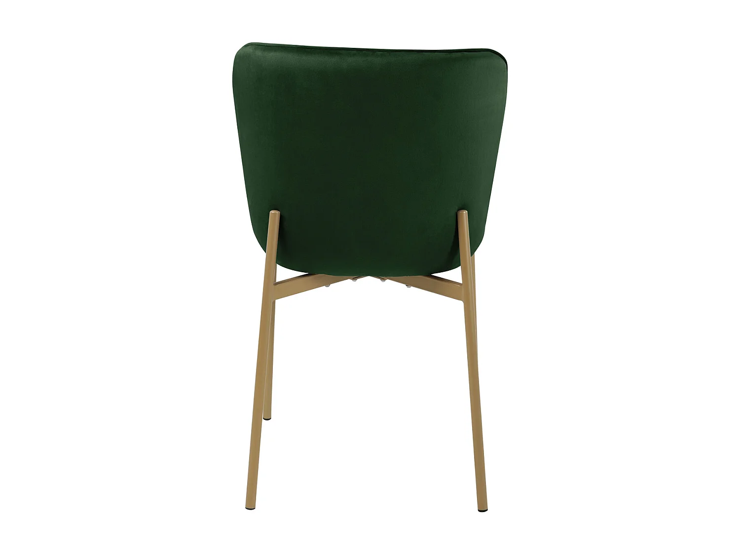 Lot de 2 chaises de salle à manger rembourrées sans accoudoirs