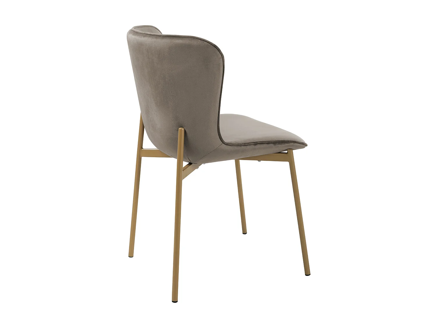 Lot de 2 chaises de salle à manger rembourrées sans accoudoirs