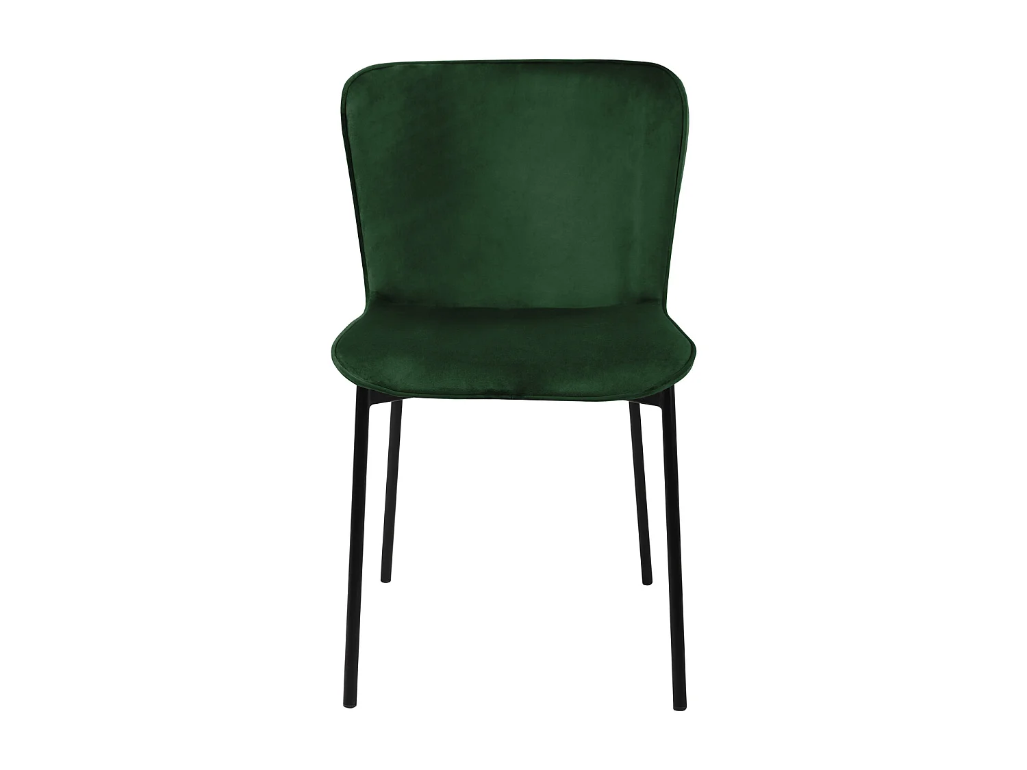 Lot de 2 chaises de salle à manger rembourrées sans accoudoirs