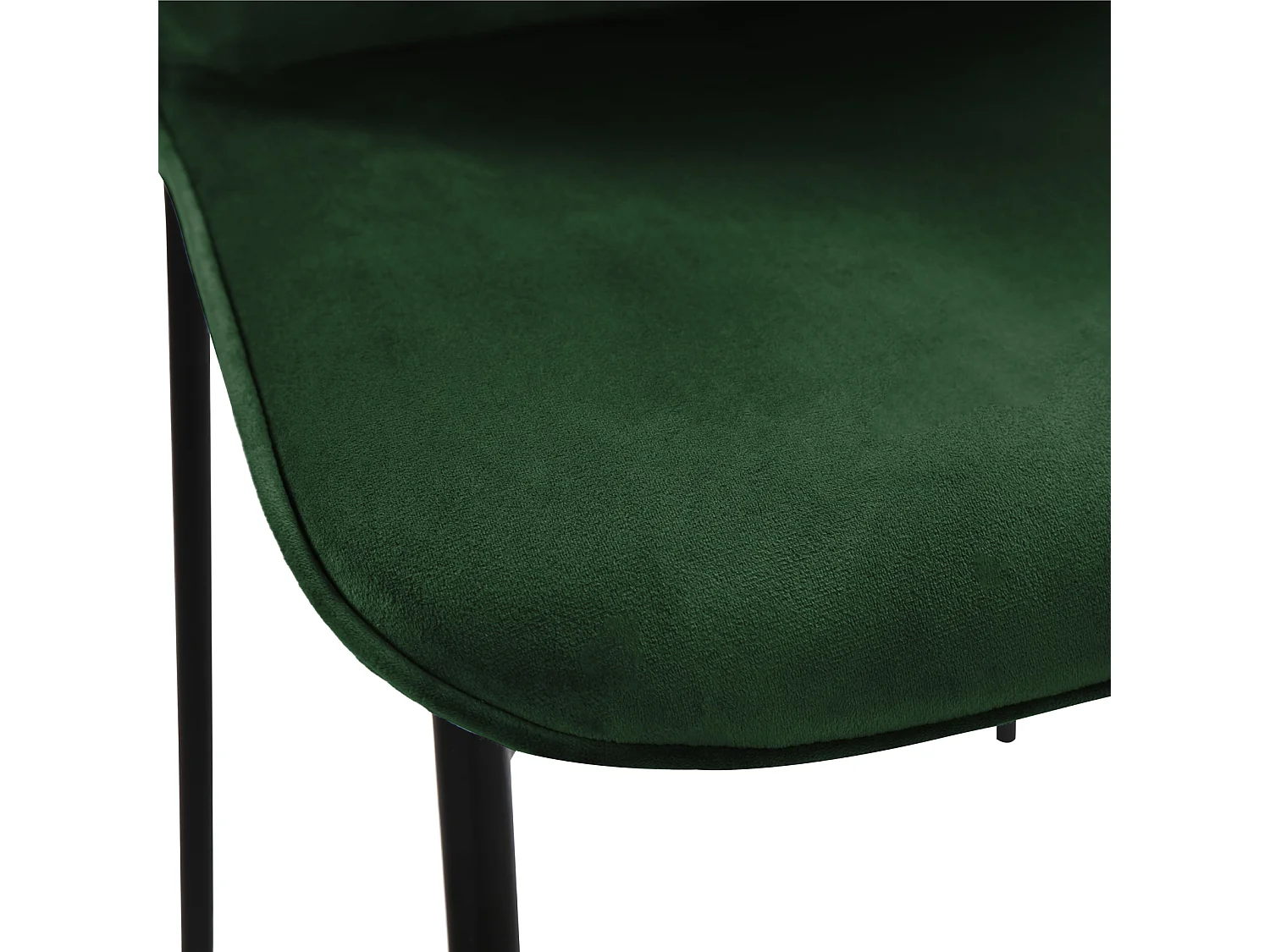 Lot de 2 chaises de salle à manger rembourrées sans accoudoirs