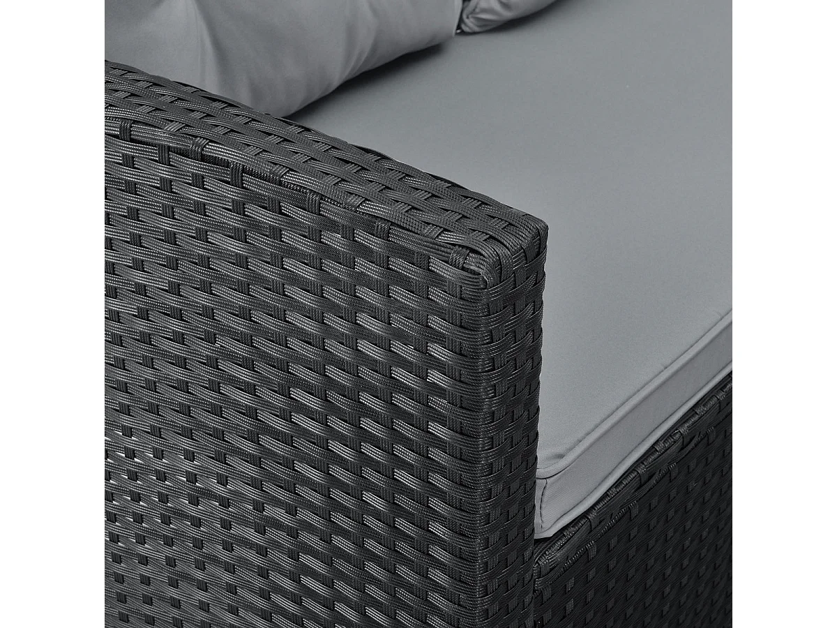 Ensemble de salon de jardin en polyrattan