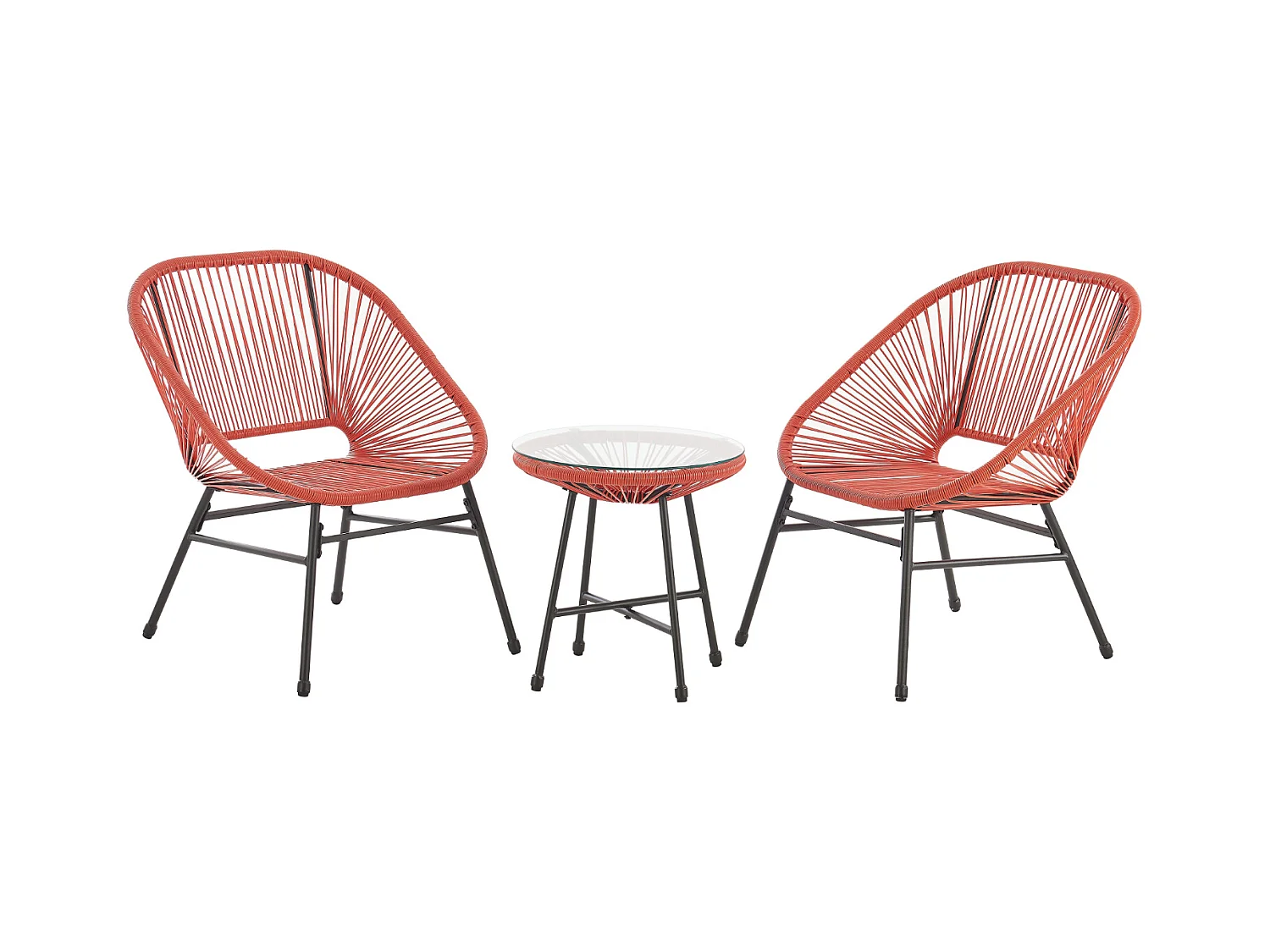 Ensemble table et chaises de balcon 3 pièces