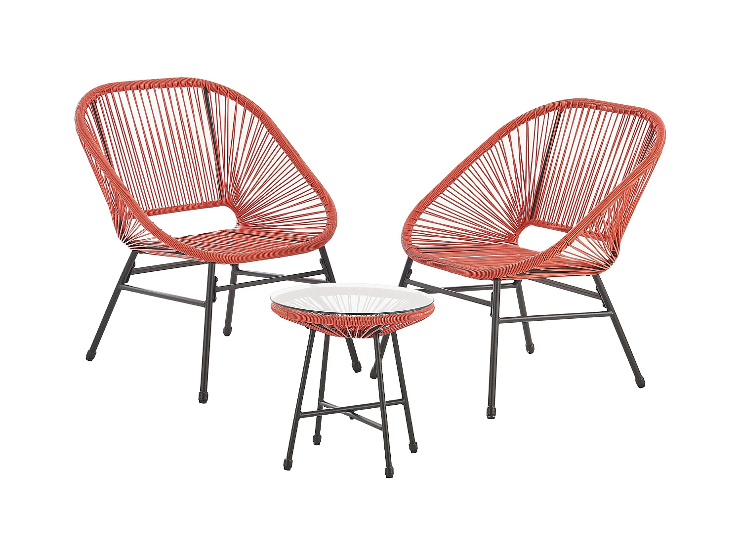 Ensemble table et chaises de balcon 3 pièces