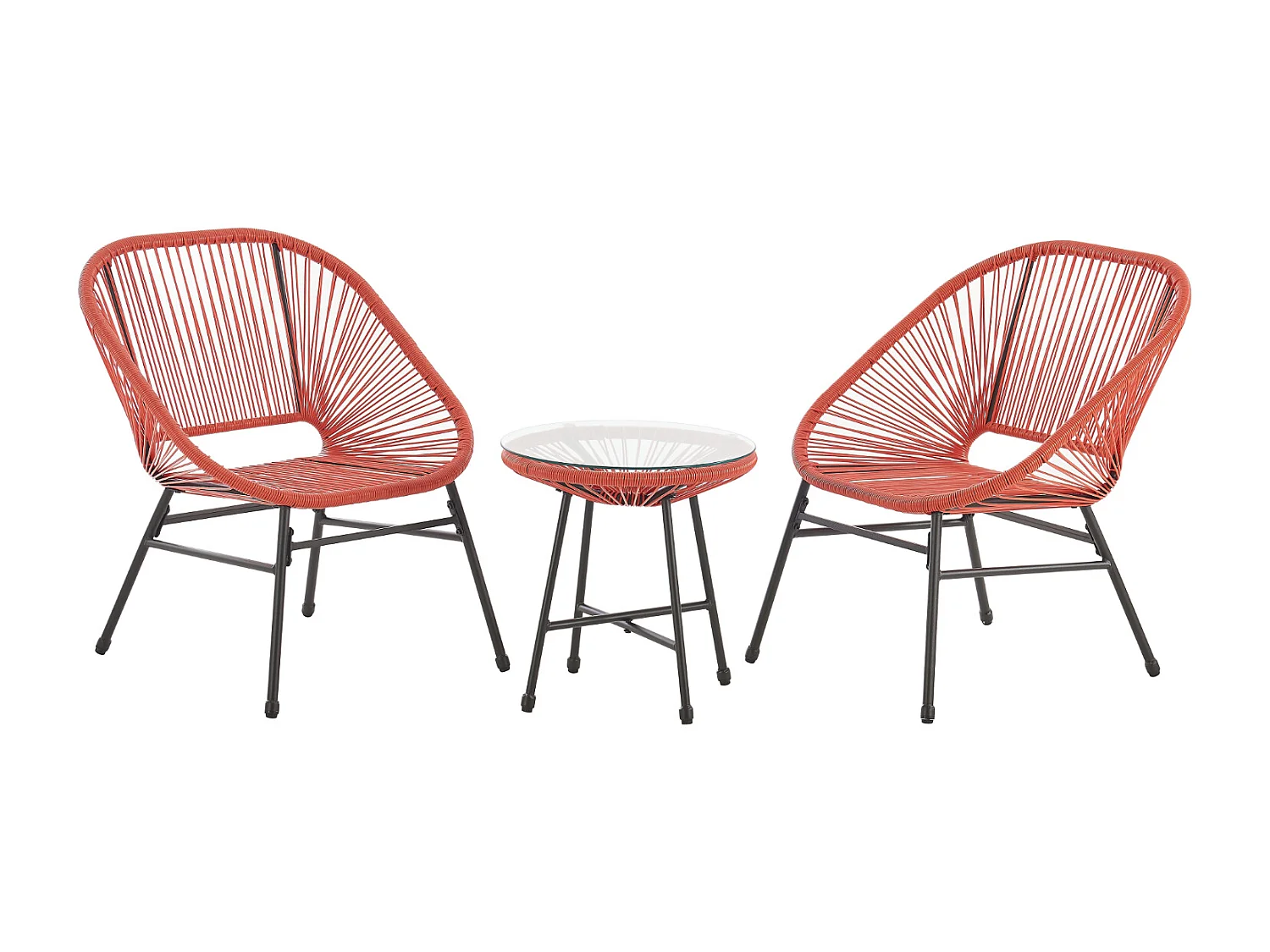 Ensemble table et chaises de balcon 3 pièces