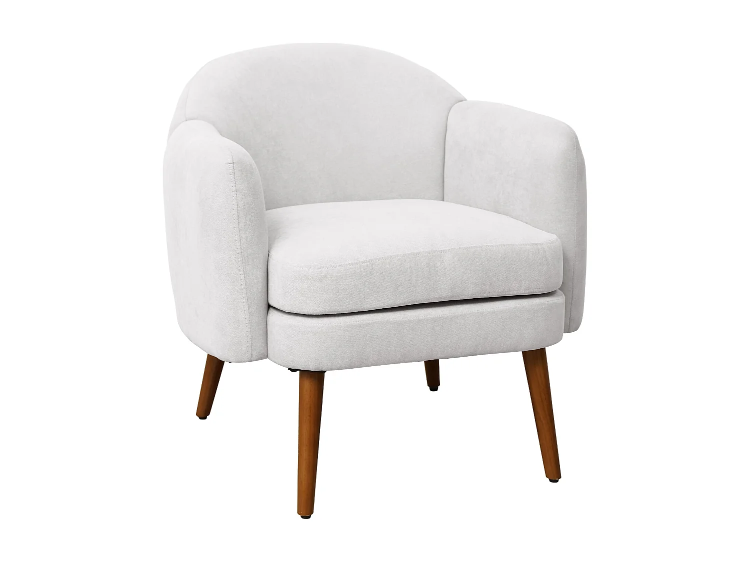 Fauteuil rembourré accoudoirs moderne