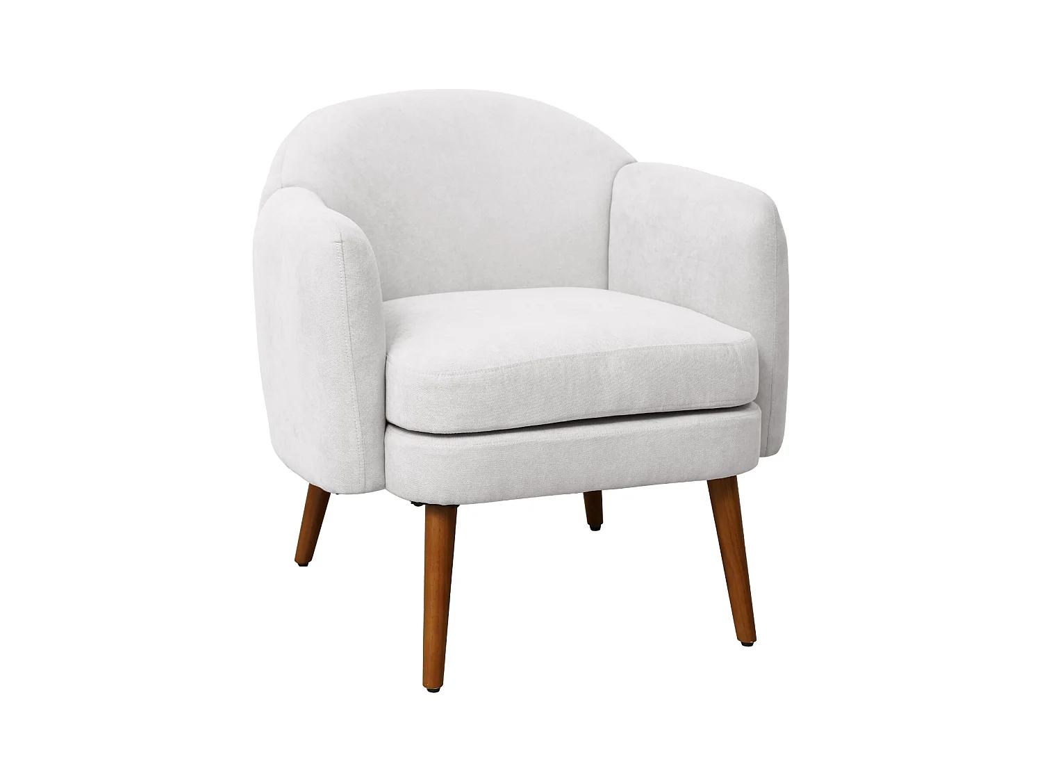 Fauteuil rembourré accoudoirs moderne