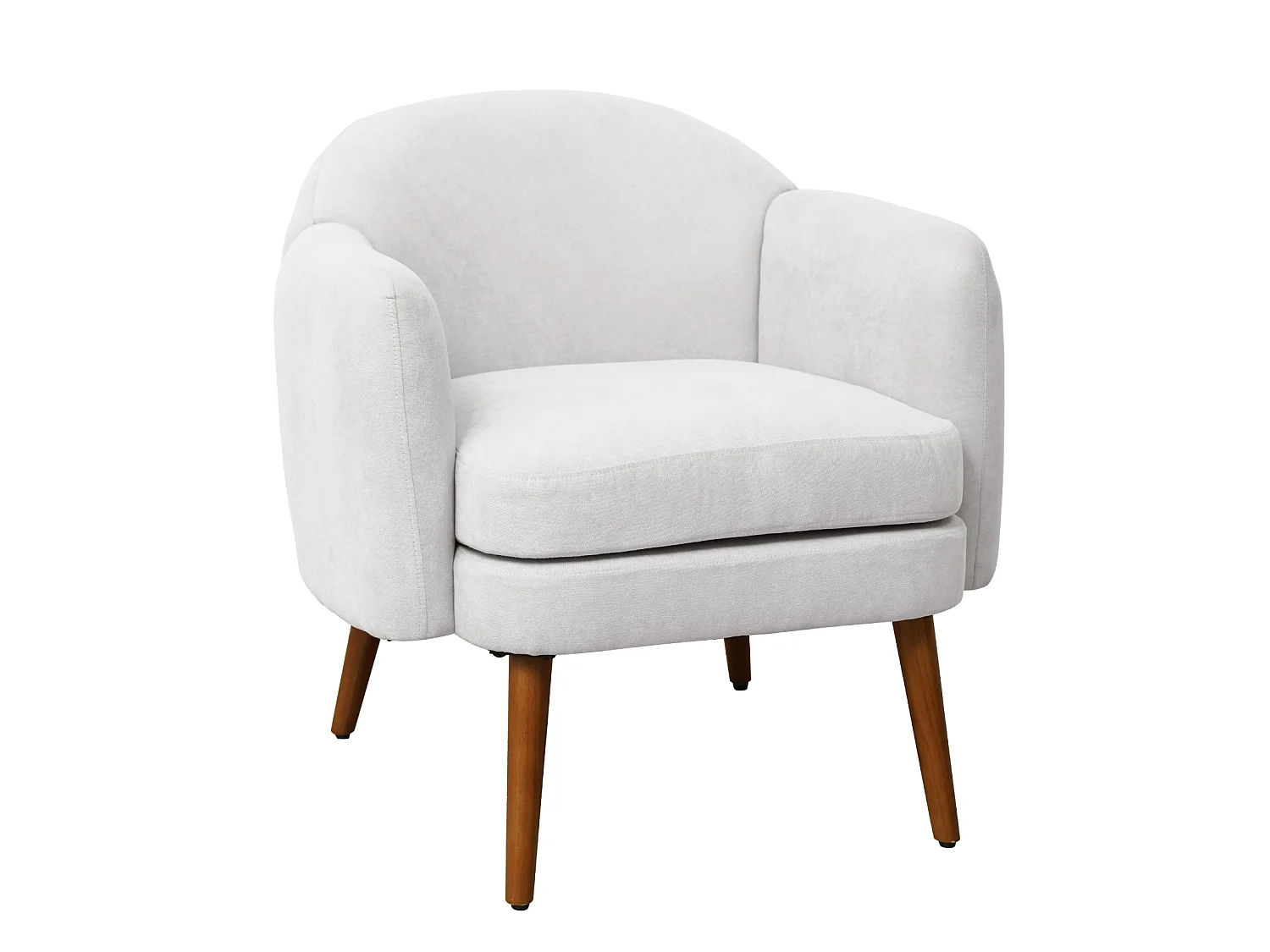 Fauteuil rembourré accoudoirs moderne