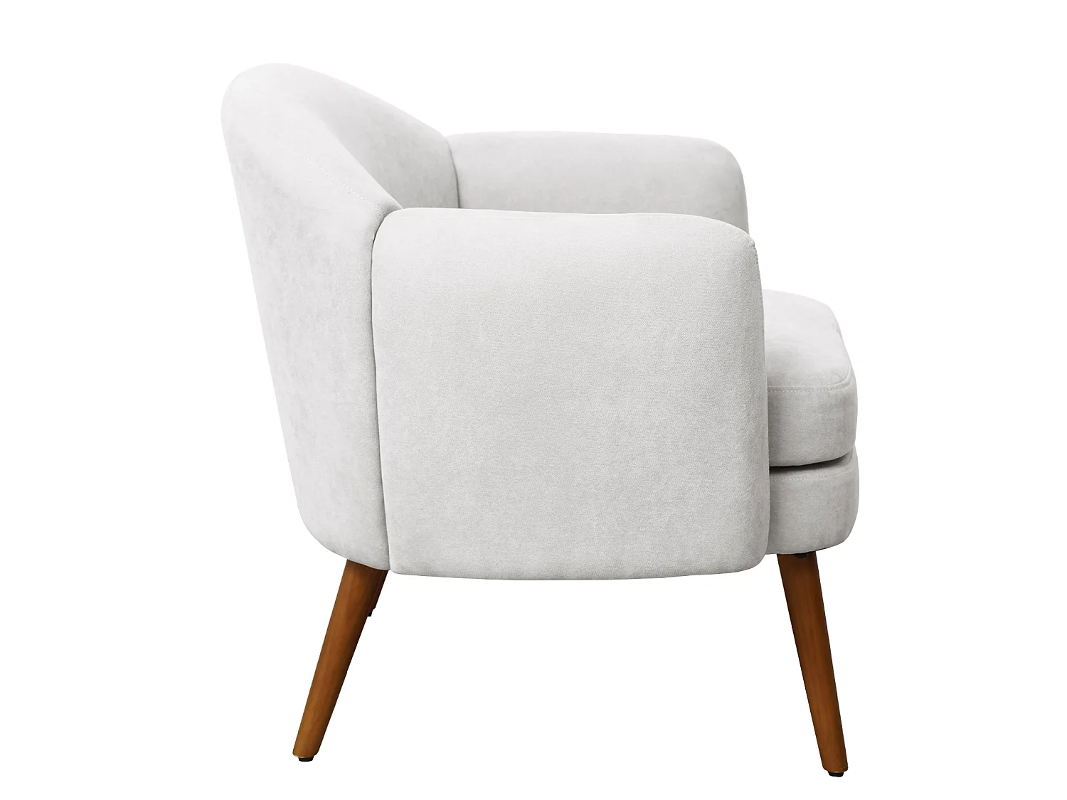 Fauteuil rembourré accoudoirs moderne