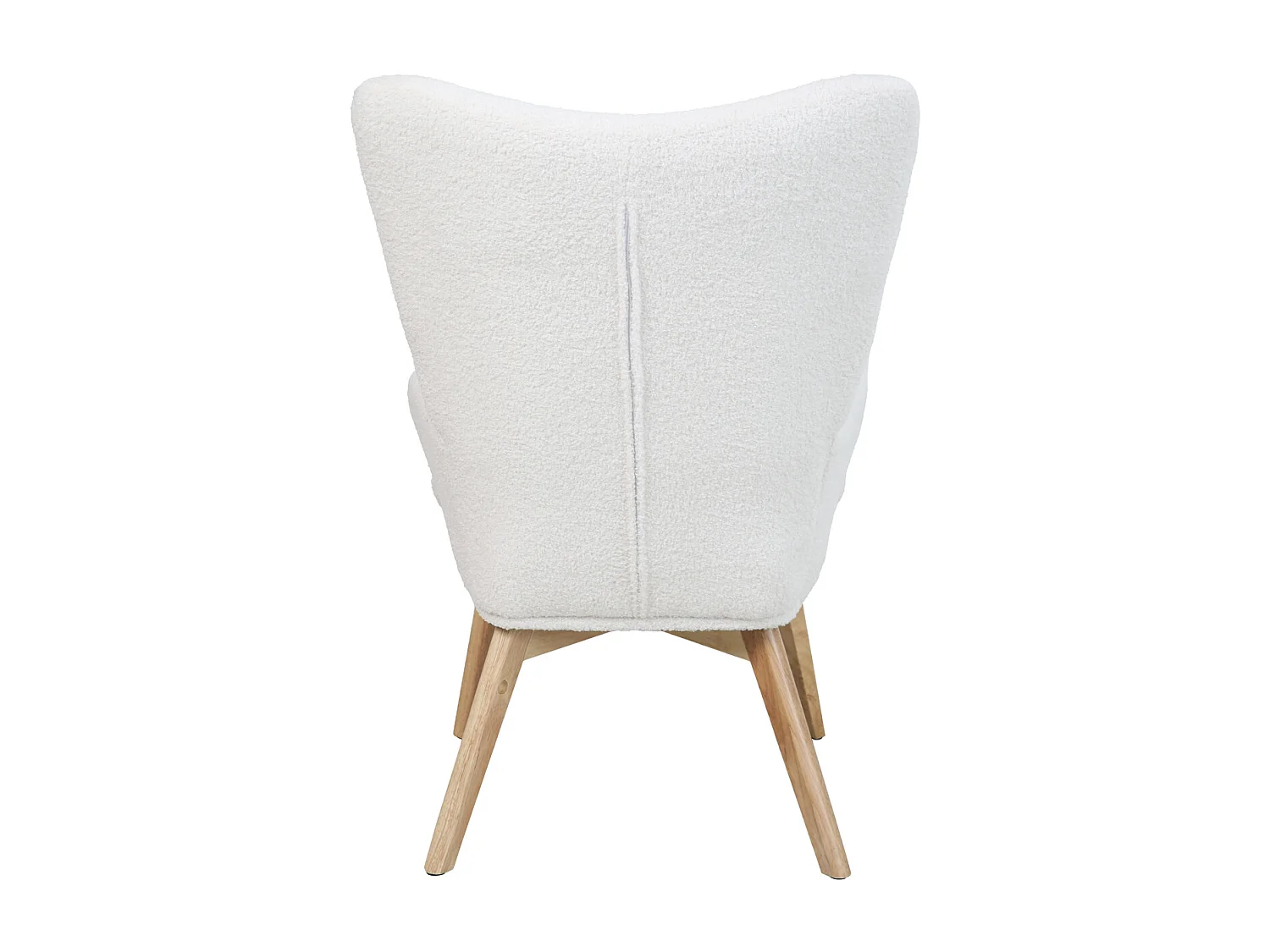 SVITA OLAV fauteuil à oreilles chaise de relaxation accoudoir dossier haut moderne blanc