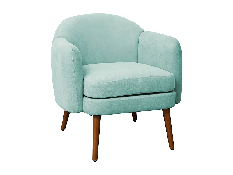 Fauteuil rembourré accoudoirs moderne