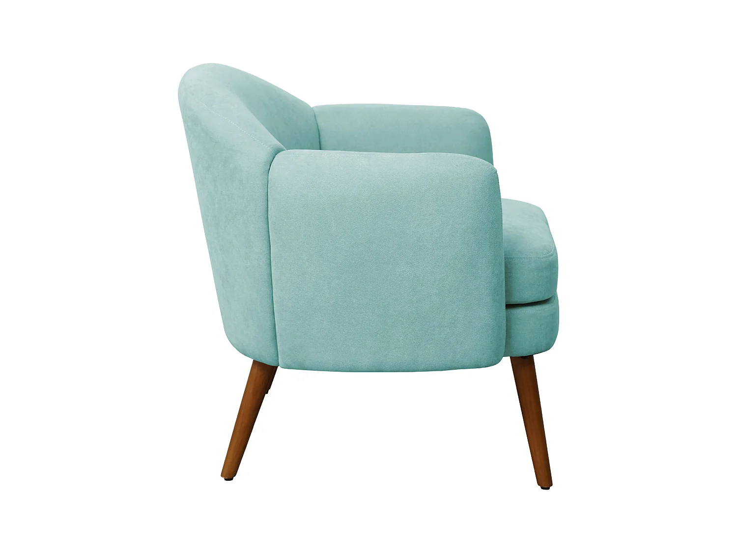 Fauteuil rembourré accoudoirs moderne