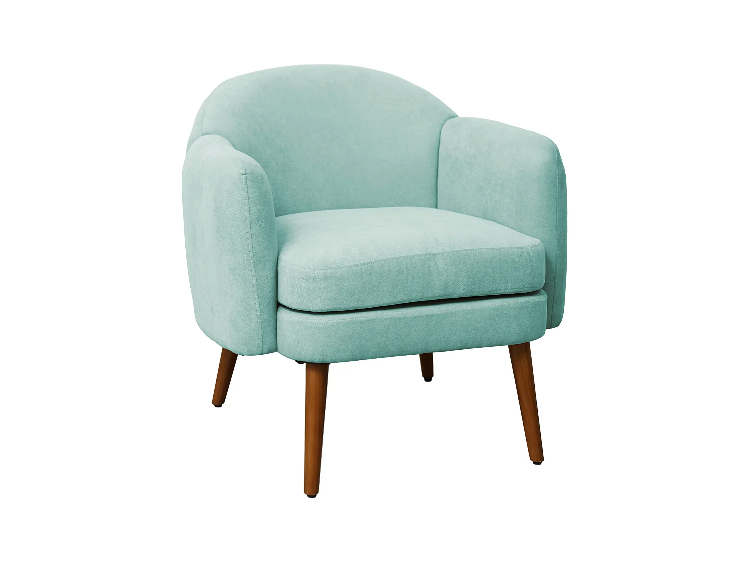 Fauteuil rembourré accoudoirs moderne