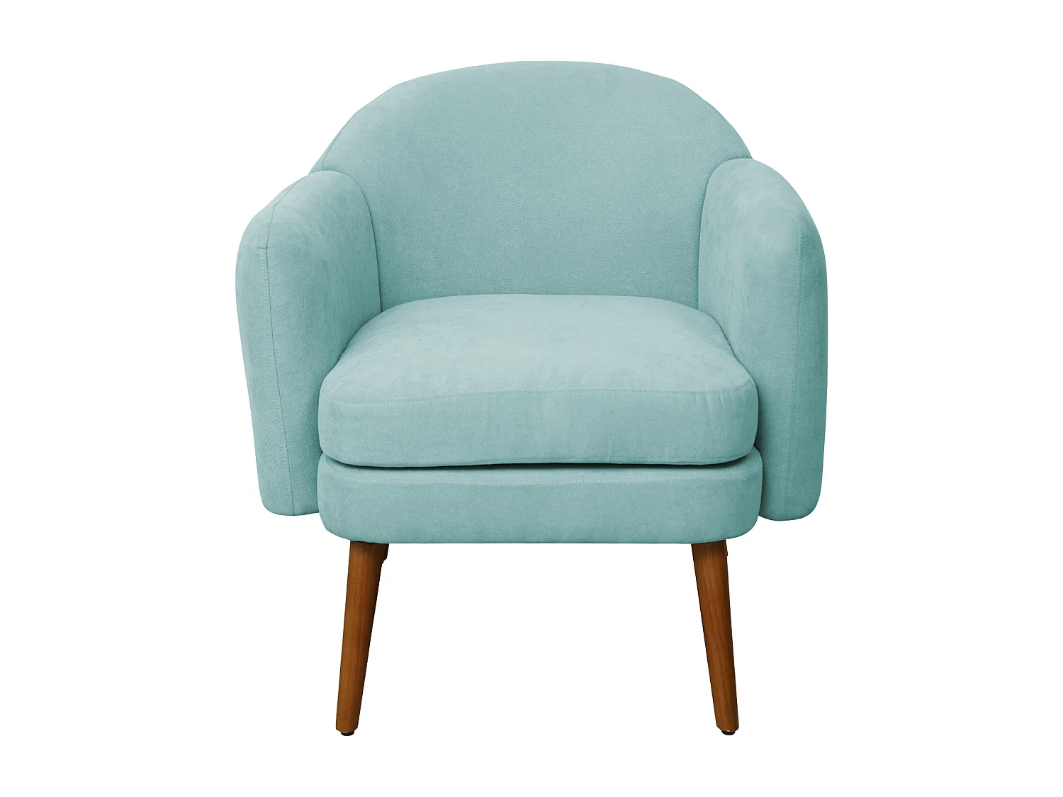 Fauteuil rembourré accoudoirs moderne