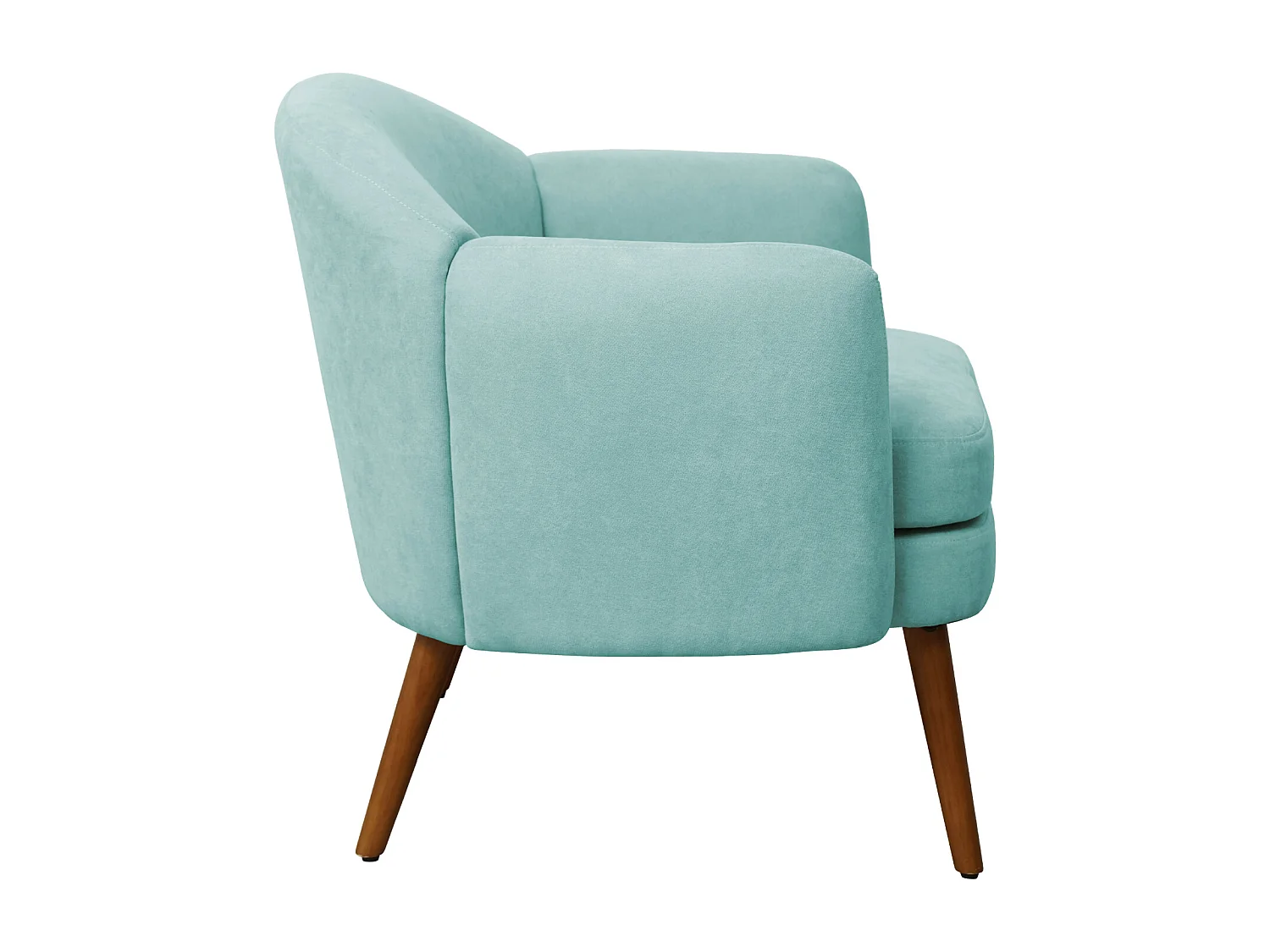 Fauteuil rembourré accoudoirs moderne