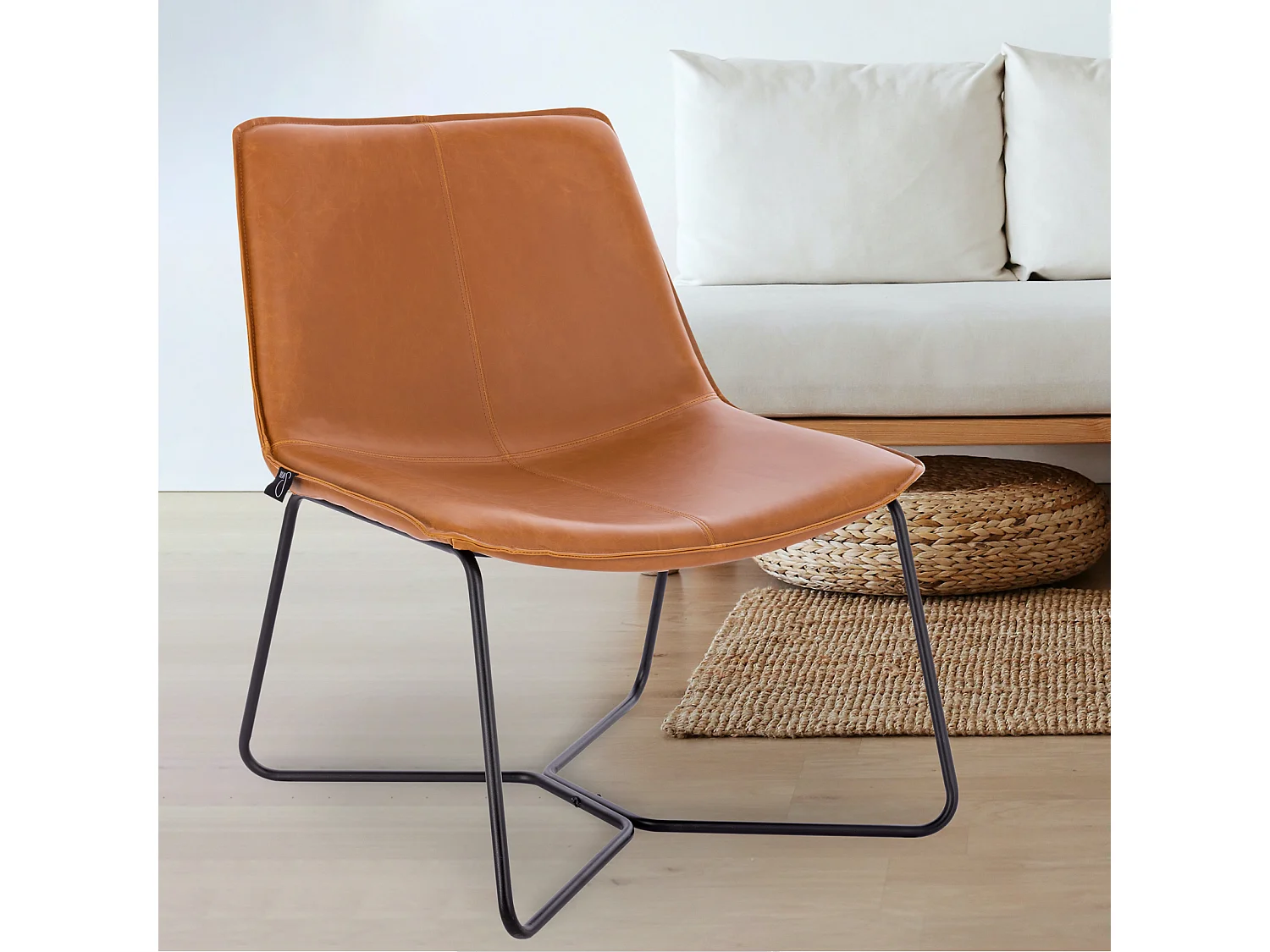 Fauteuil club sans accoudoirs