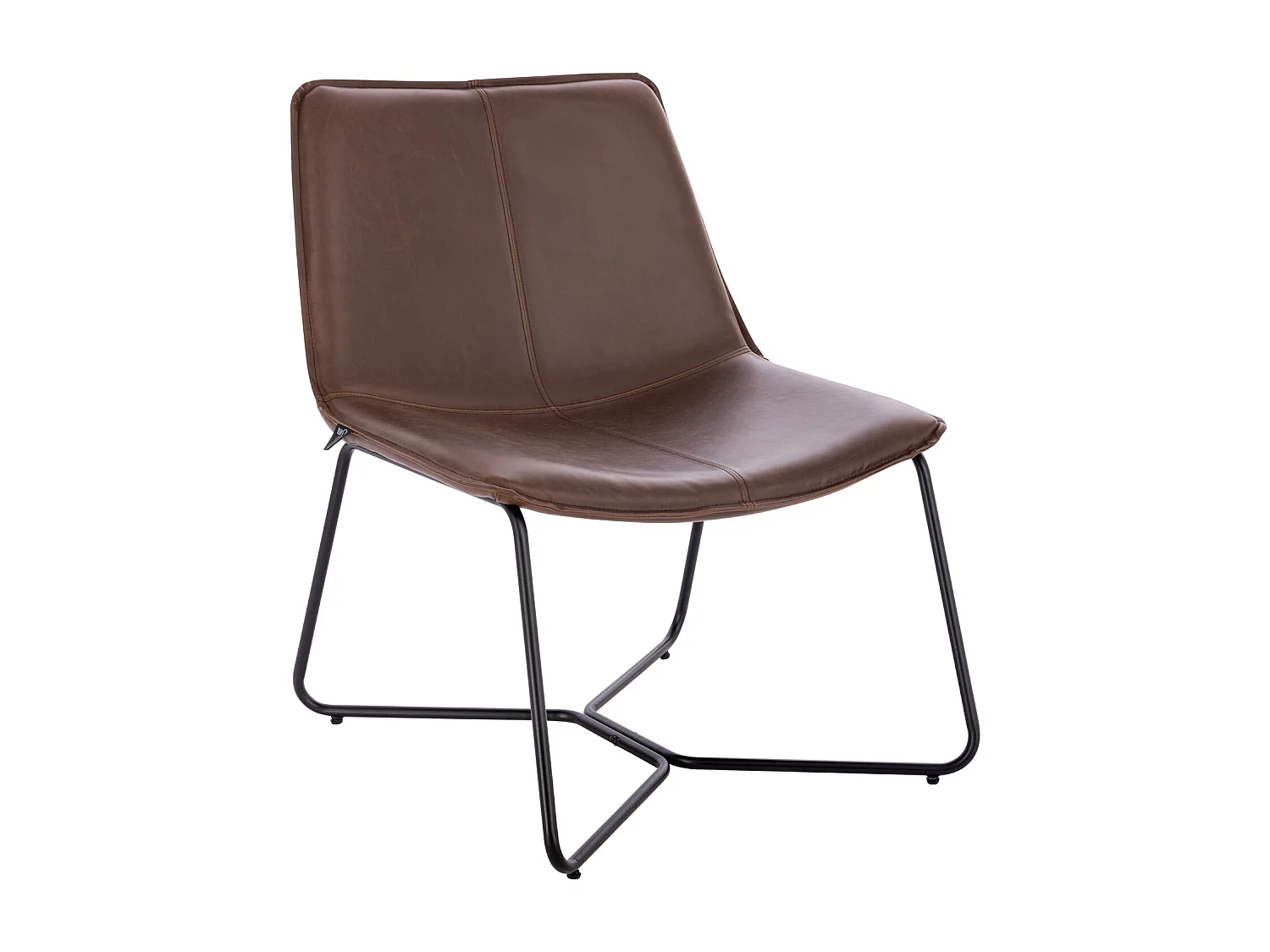 LOUNGESESSEL RON Kunstleder Braun