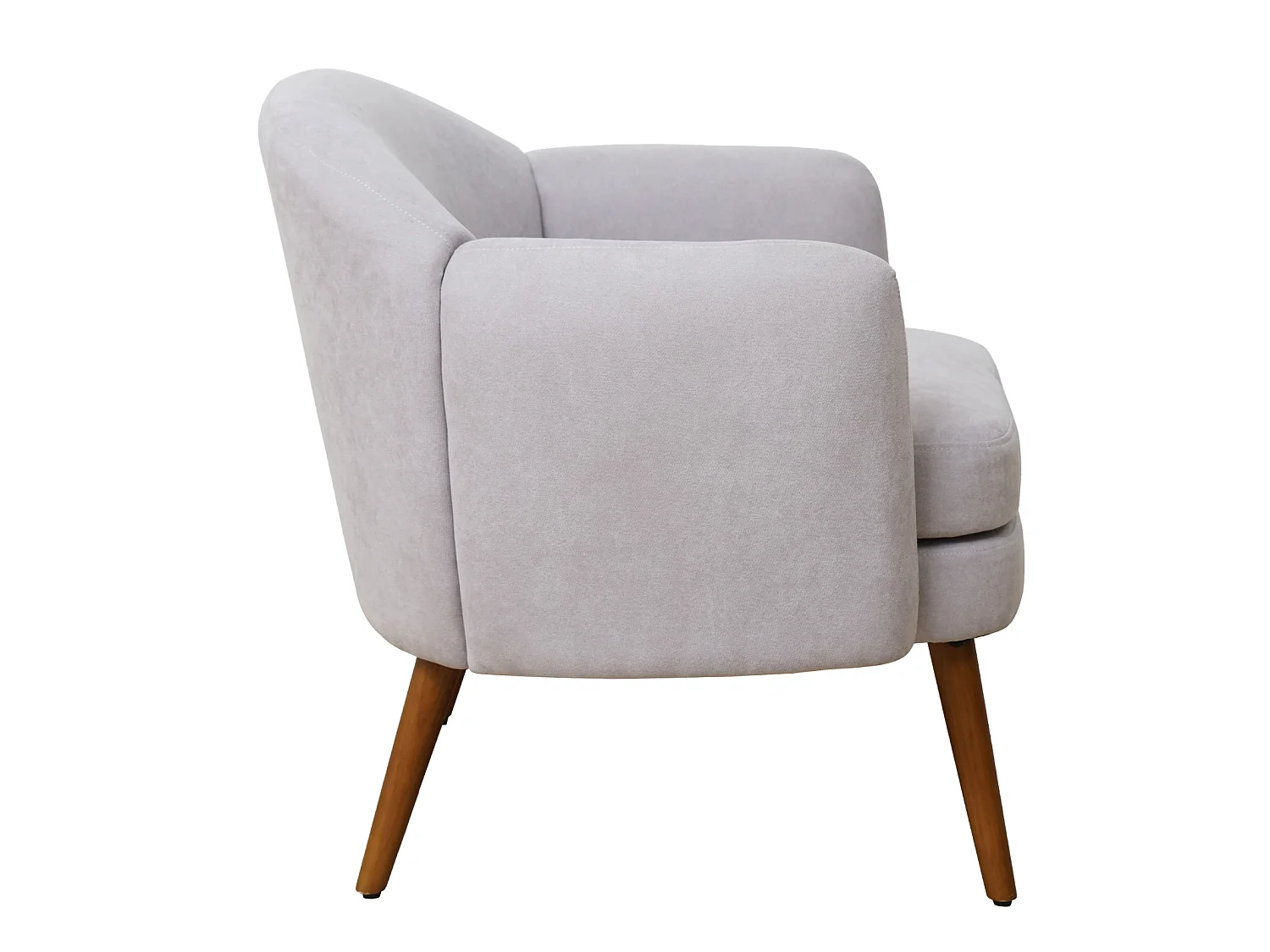 Fauteuil rembourré accoudoirs moderne