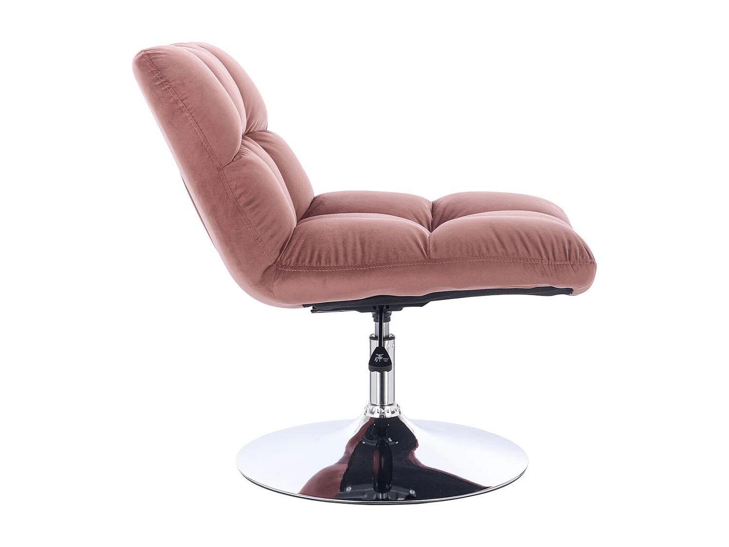 LOUNGESESSEL LAUREL Samt Altrosa