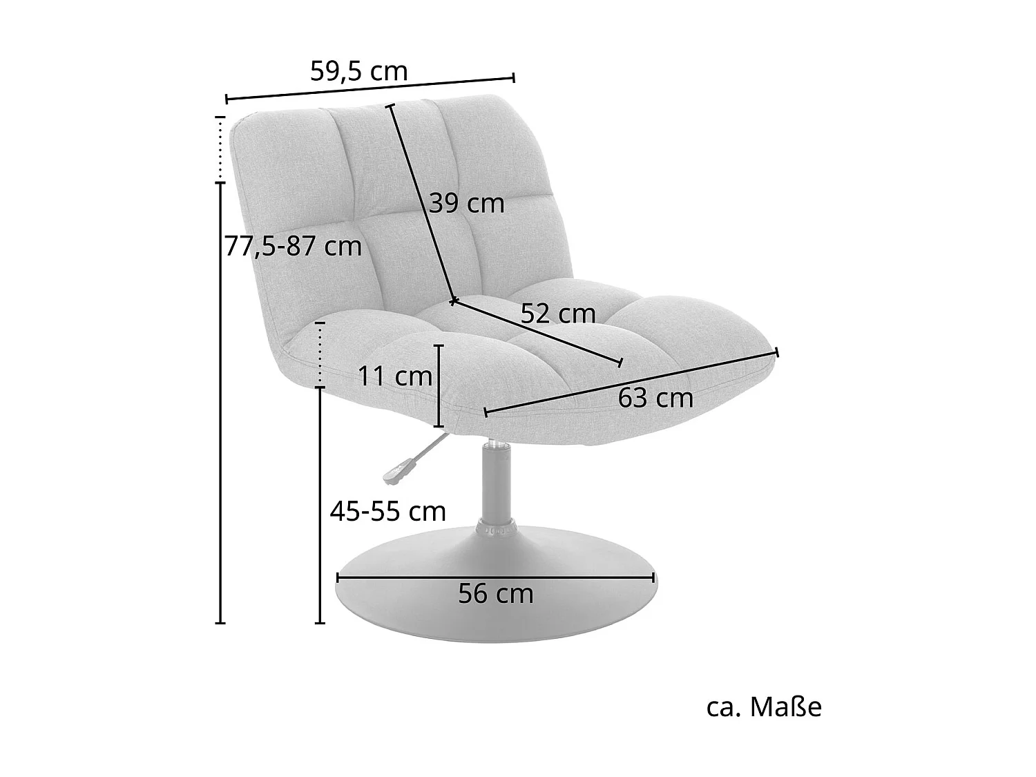 LOUNGESESSEL LAUREL Samt Altrosa