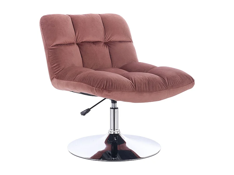 LOUNGESESSEL LAUREL Samt Altrosa