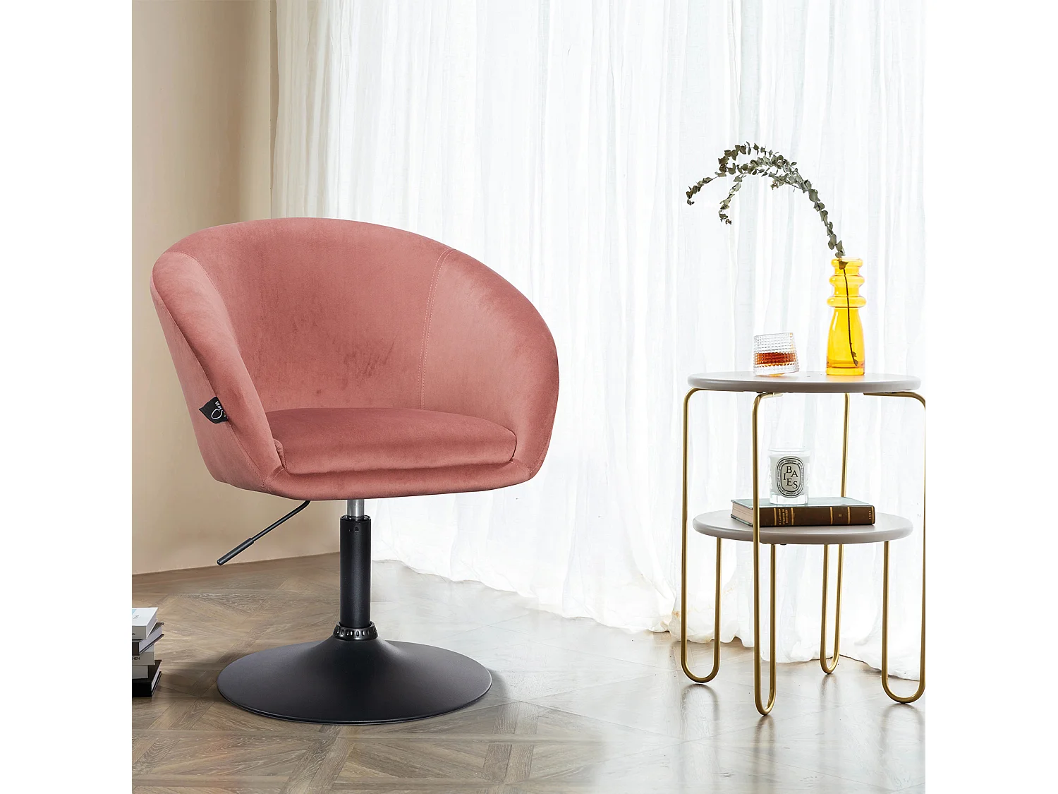 LOUNGESESSEL JAMAIKA Samt Pink