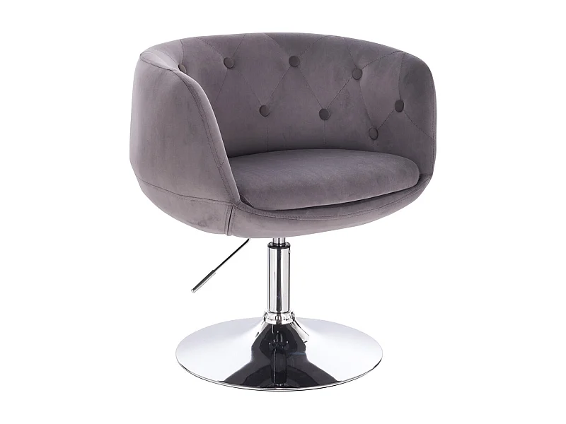 COCKTAILSESSEL PANAMA Samt Grau