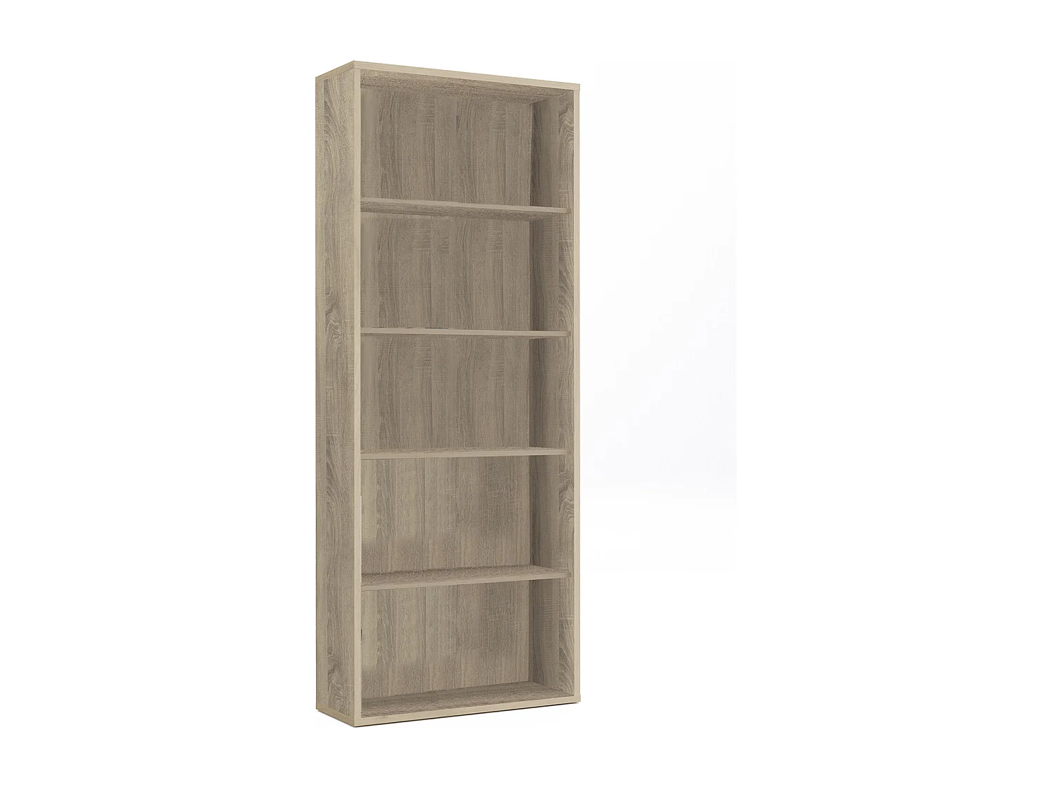 Biblioteca / Estantería de almacenamiento color Cambrian - Altura 196.5 x Longitud 75.5 x Profundidad 33 cm