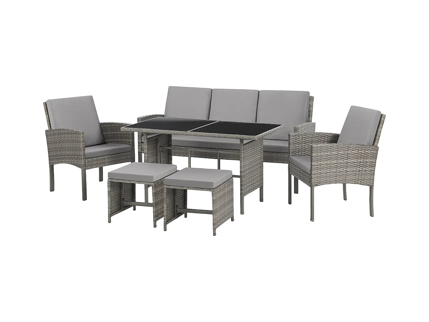 Meuble de jardin en poly rotin