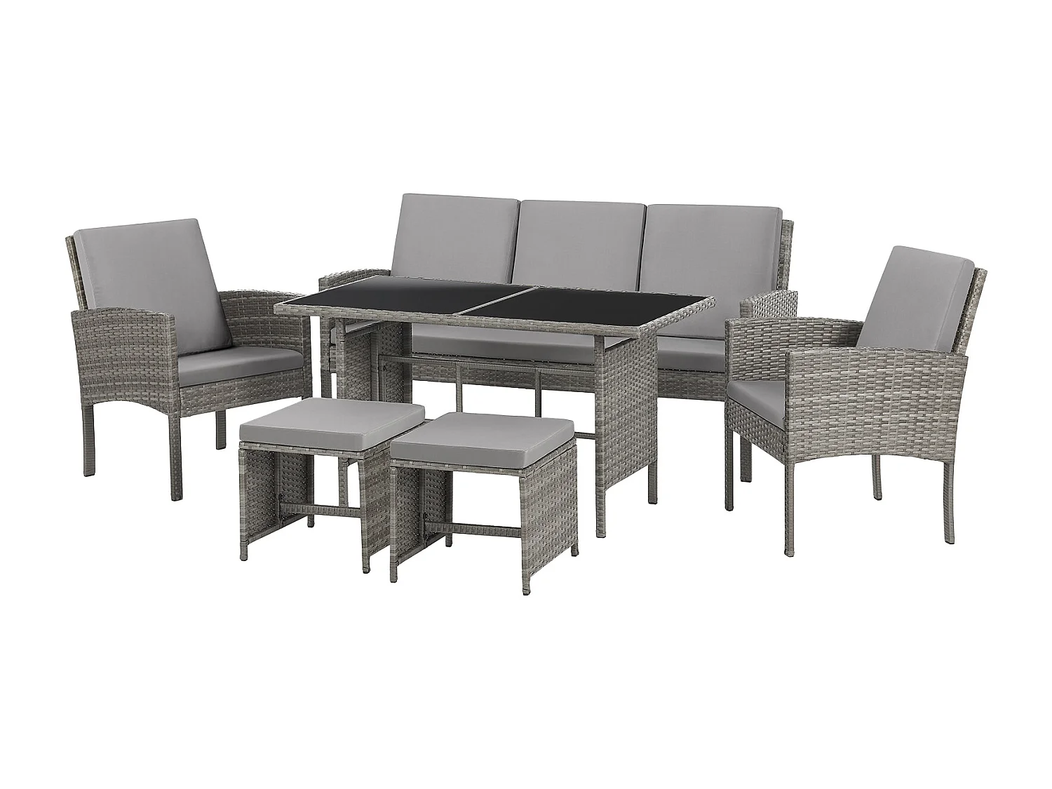 Meuble de jardin en poly rotin