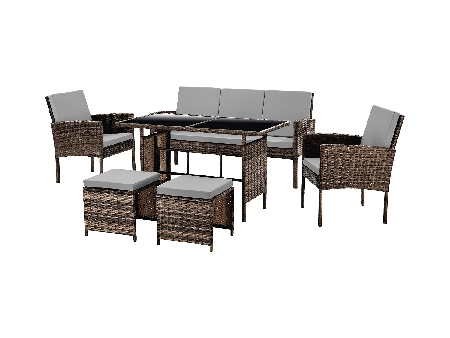 Meuble de jardin en poly rotin