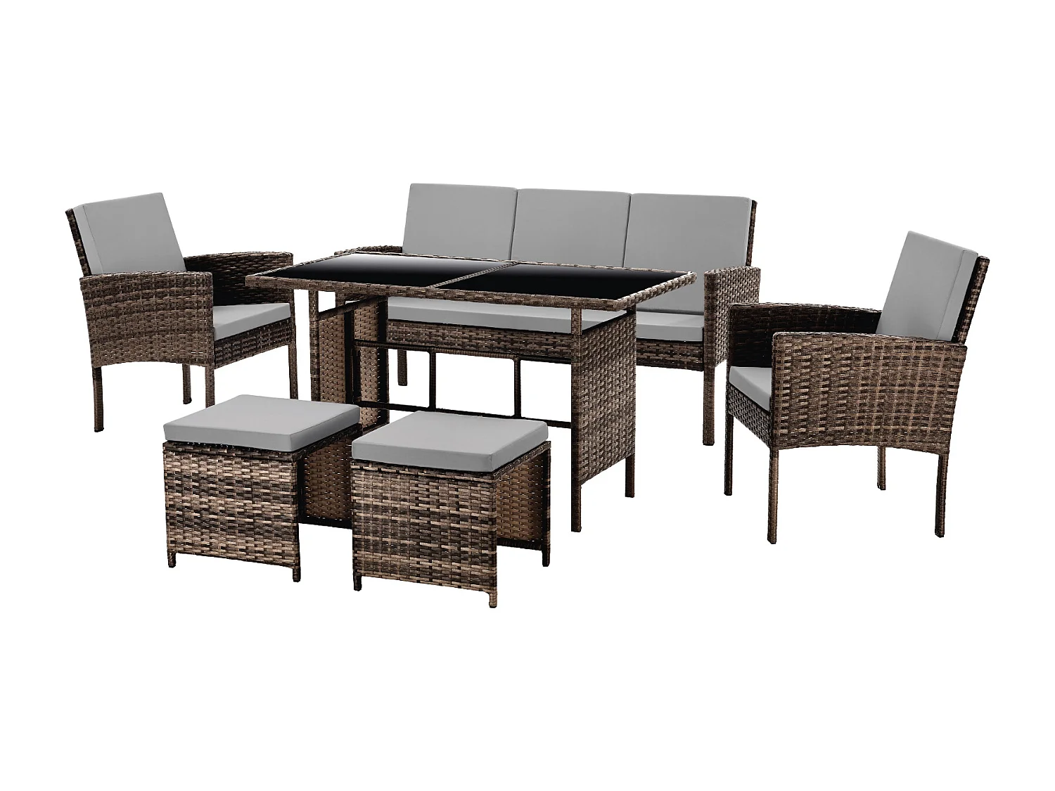 Meuble de jardin en poly rotin