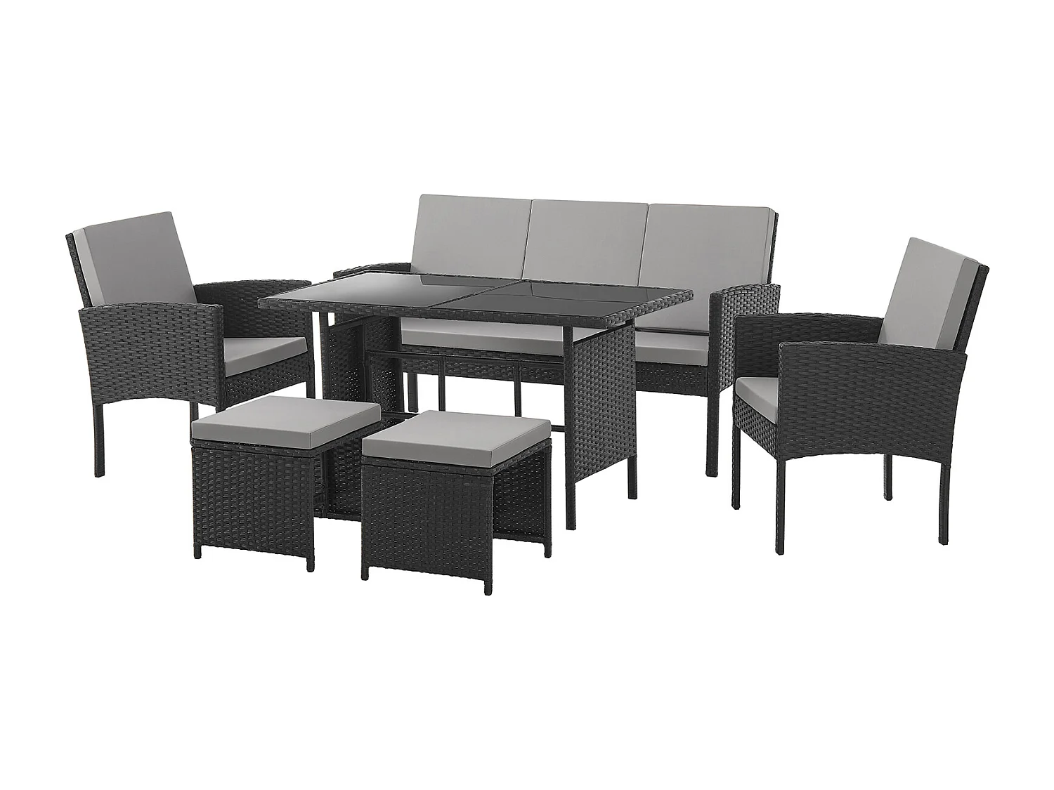 Meuble de jardin en poly rotin