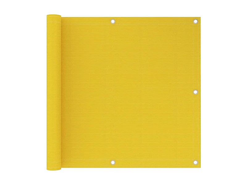 Écran de balcon Jaune 90x600 cm PEHD