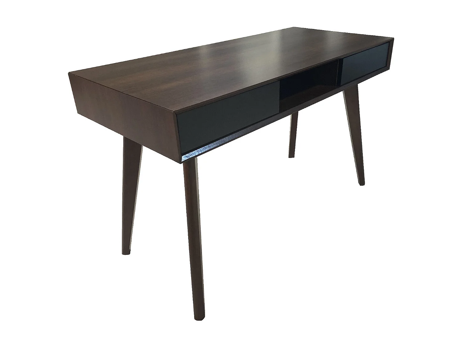 Bureau imitation bois avec tiroirs