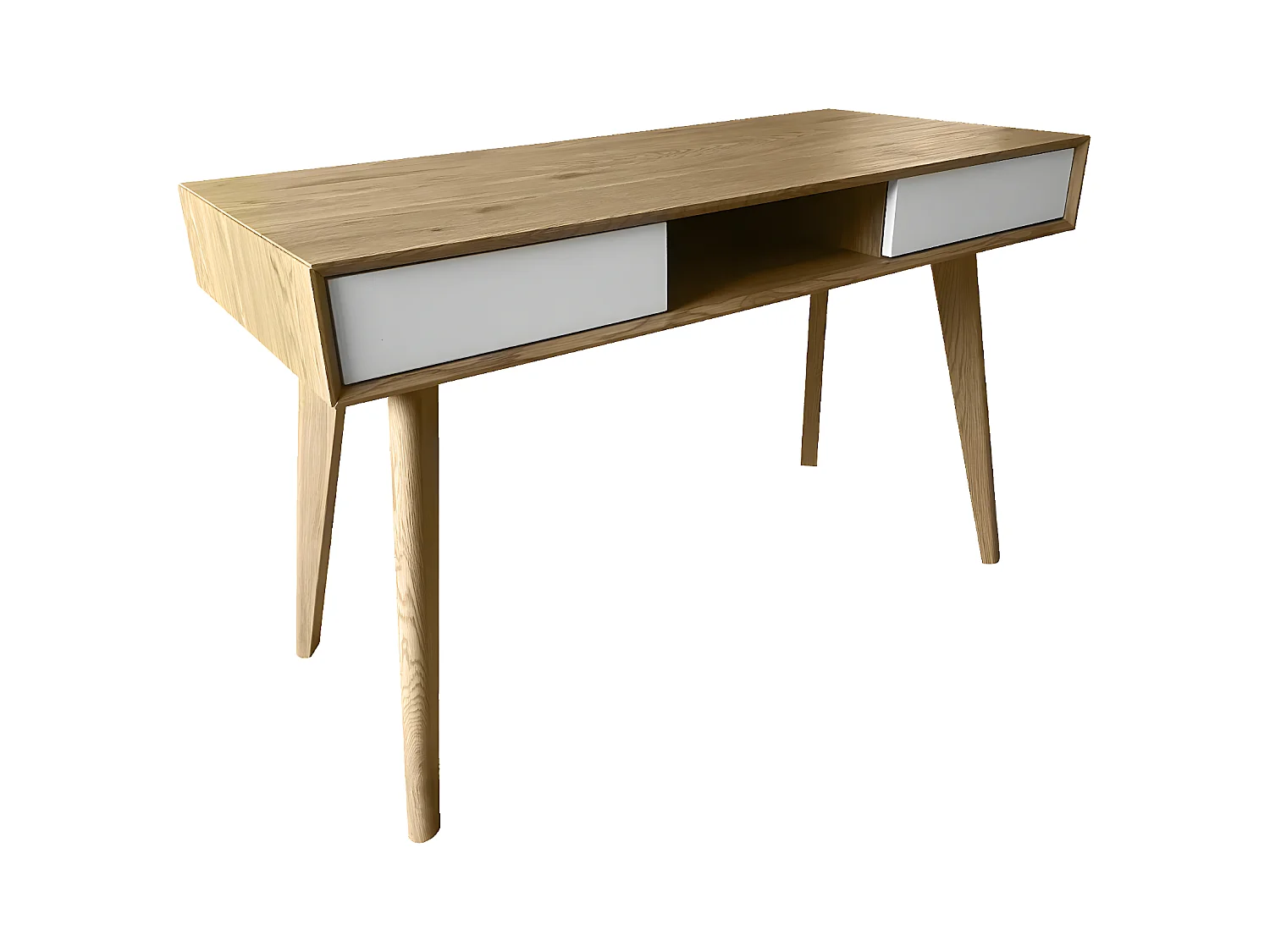 Bureau imitation bois avec tiroirs