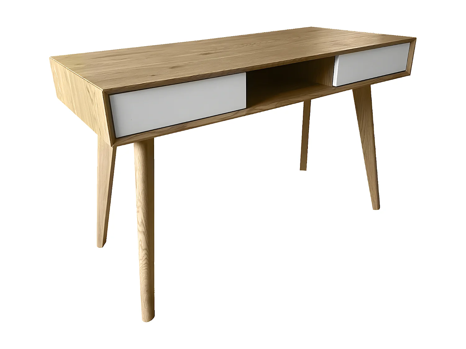 Bureau imitation bois avec tiroirs