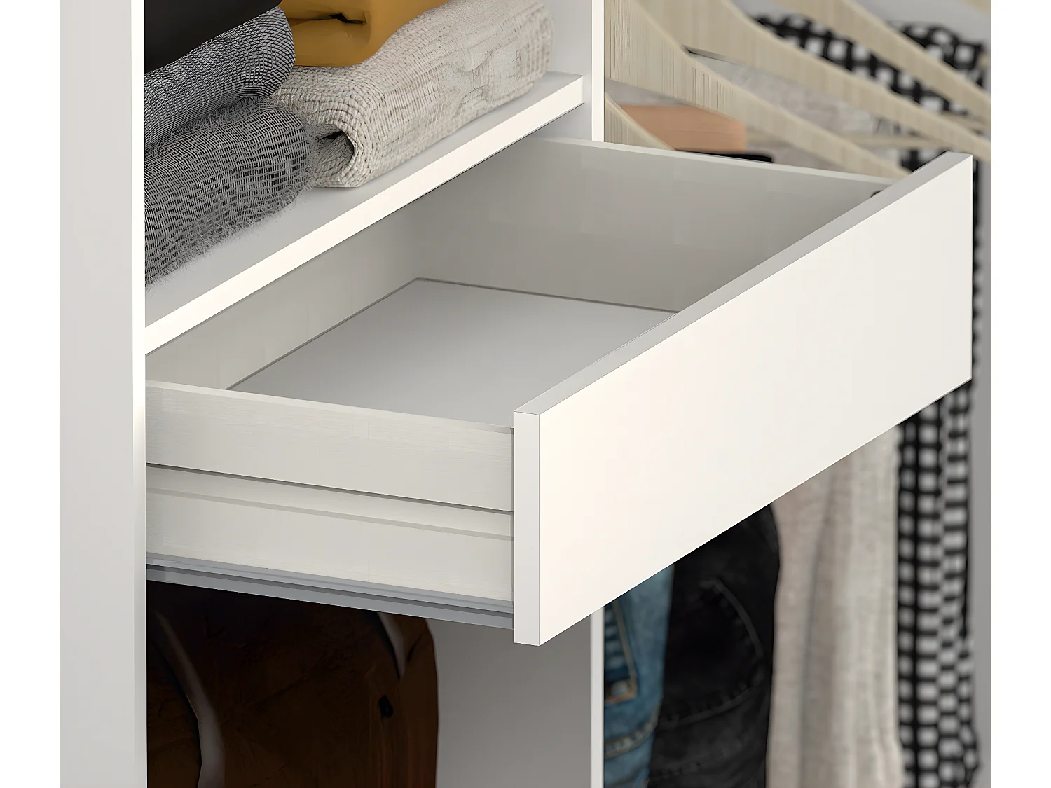 Armario Vestuario color Blanco - Altura 200 x Longitud 200 x Profundidad 50 cm