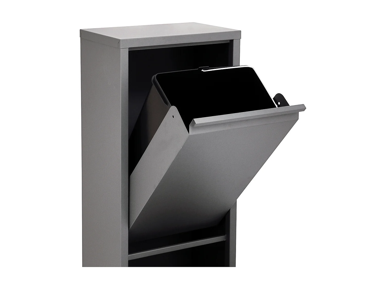 Poubelle de tri 2 x 15 L en inox